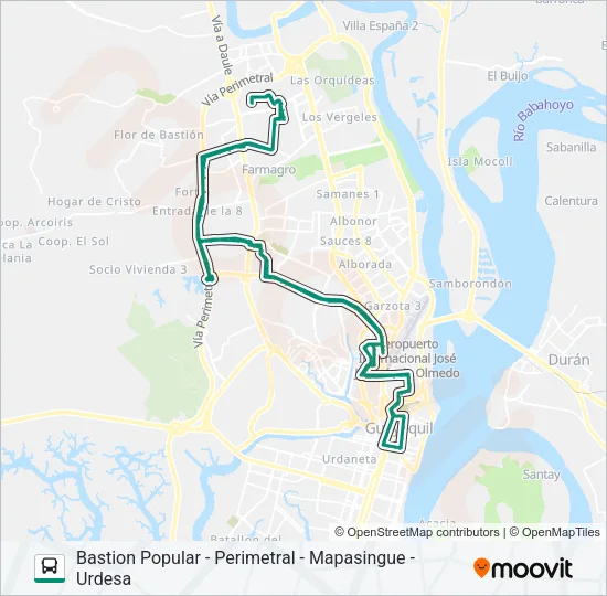 RUTA 83 Bus Line Map