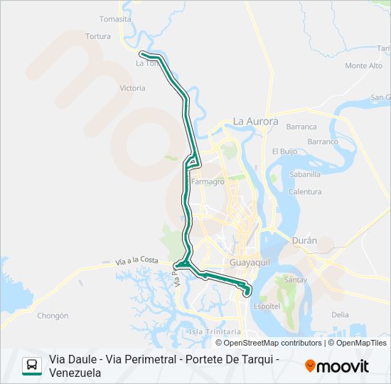 Mapa de RUTA 71 de autobús