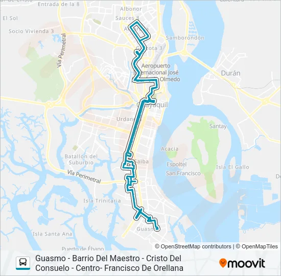 RUTA 62 Bus Line Map