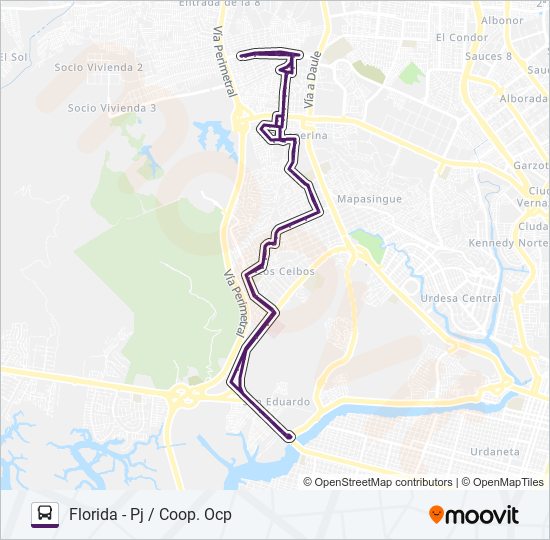 RUTA 11 bus Line Map