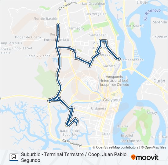 Mapa de RUTA 75 de autobús