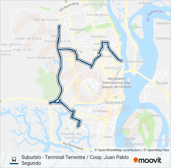 RUTA 75 Bus Line Map