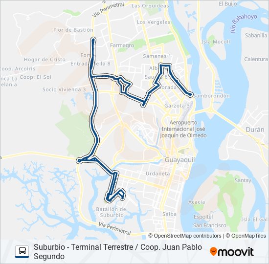 Ruta 75 horarios, paradas y mapas Suburbio Via Perimetral Eduardo