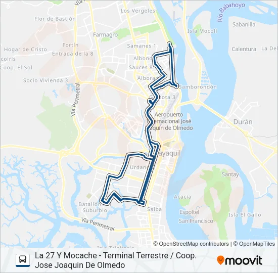 RUTA 90 Bus Line Map