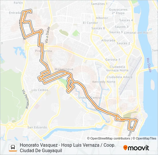 RUTA 6 Bus Line Map