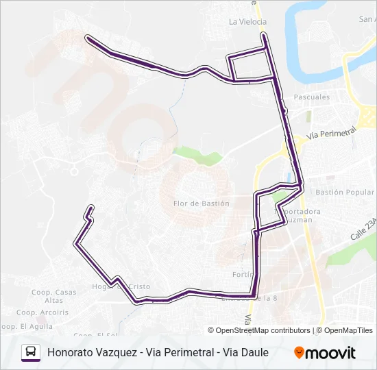 RUTA 133 Bus Line Map