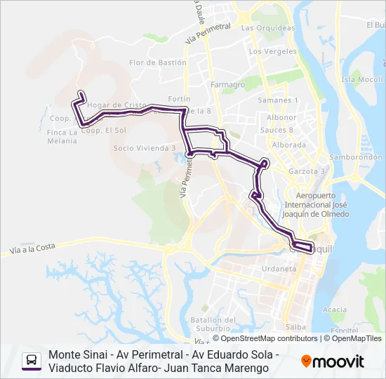 RUTA 112 Bus Line Map