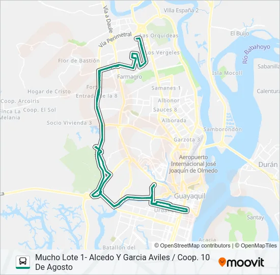 RUTA 120 Bus Line Map