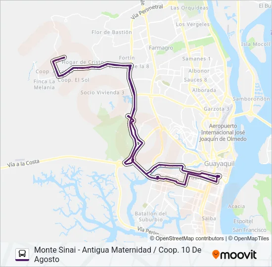 RUTA 157 Bus Line Map