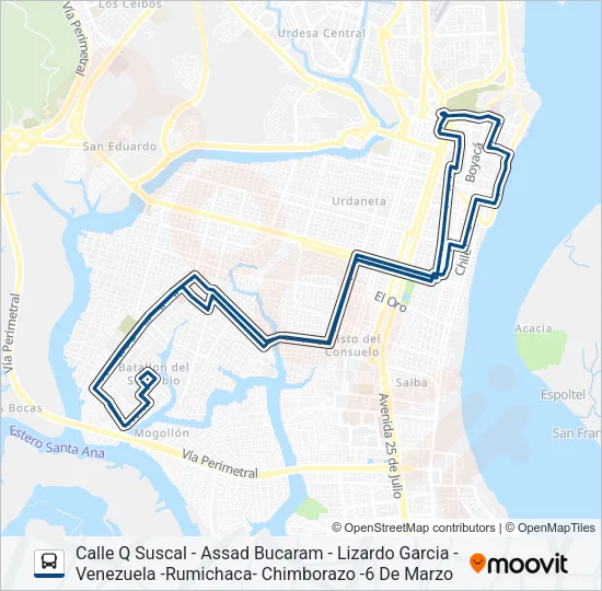RUTA C1A Bus Line Map