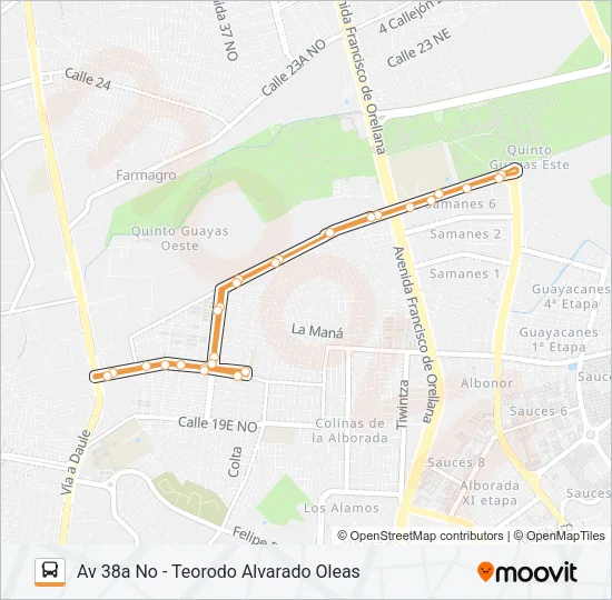 EX02 Bus Line Map