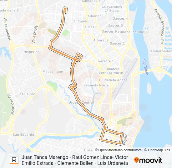 RUTA 10 Bus Line Map
