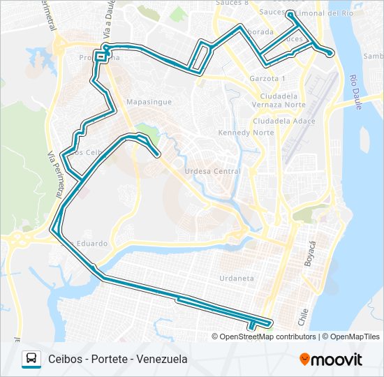 RUTA 65 bus Line Map