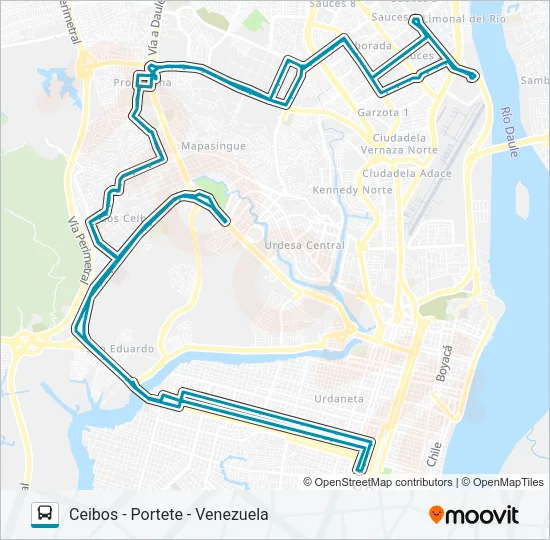 RUTA 65 Bus Line Map