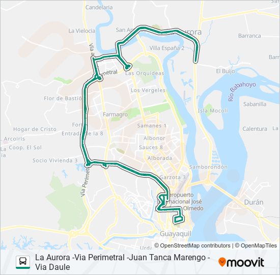 Mapa de RUTA 68 de autobús