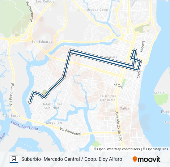 RUTA 34 Bus Line Map