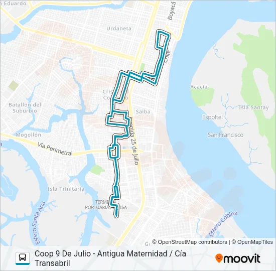 RUTA 152 Bus Line Map