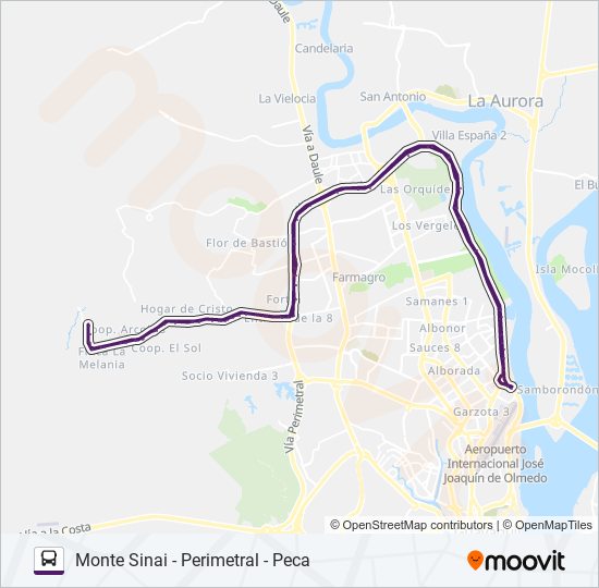 RUTA 14 bus Line Map