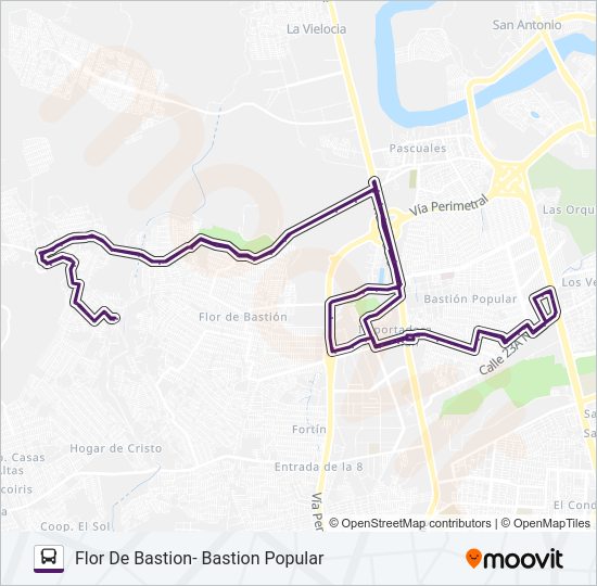 Mapa de RUTA 144 de autobús