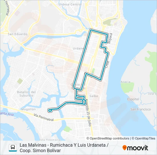 RUTA 137 Bus Line Map
