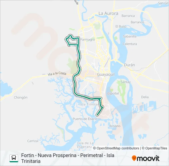 RUTA 110 Bus Line Map