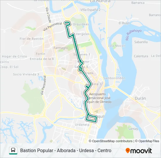 RUTA 85 Bus Line Map