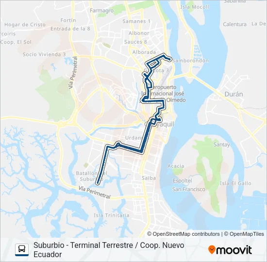 RUTA 46 Bus Line Map