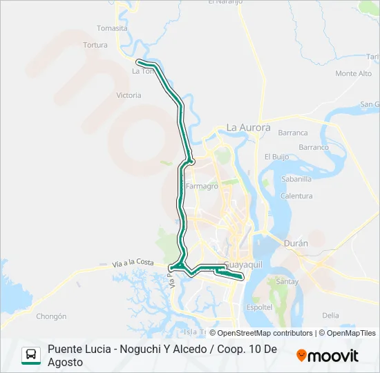 RUTA 122 Bus Line Map
