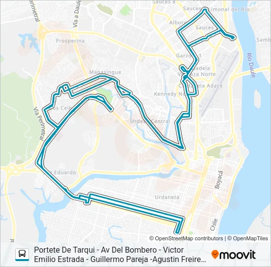 RUTA 66 Bus Line Map