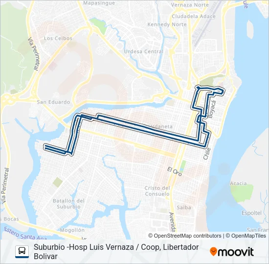 RUTA 7 Bus Line Map