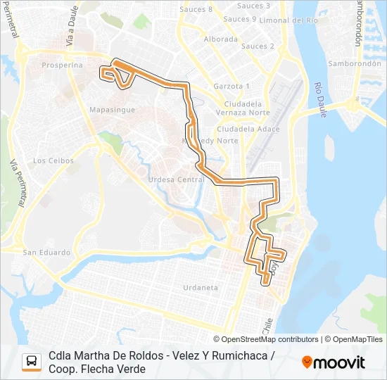 RUTA 55 Bus Line Map