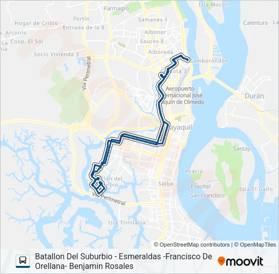 RUTA 98 Bus Line Map