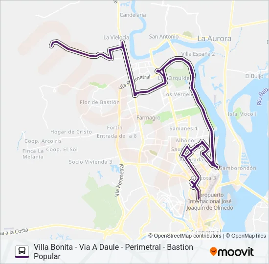 RUTA 82 Bus Line Map