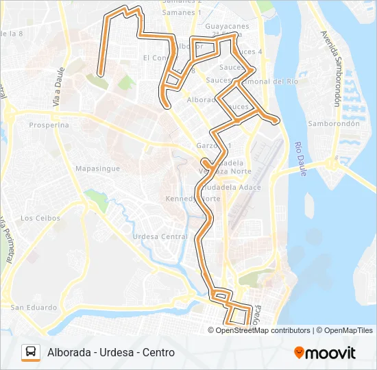 RUTA 92 Bus Line Map