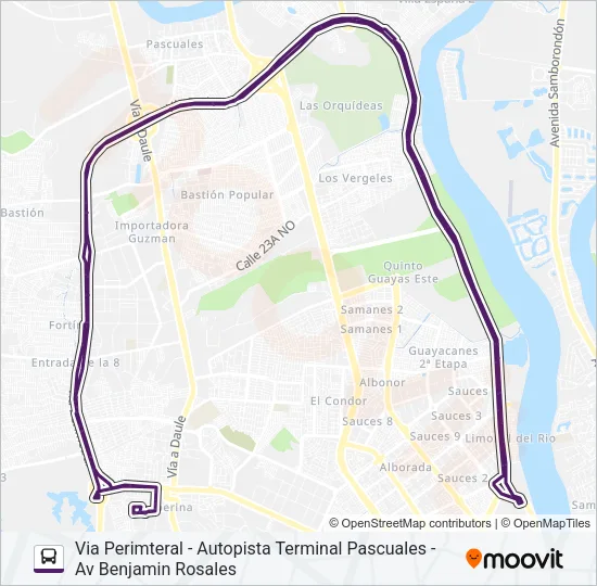 RUTA 73 Bus Line Map