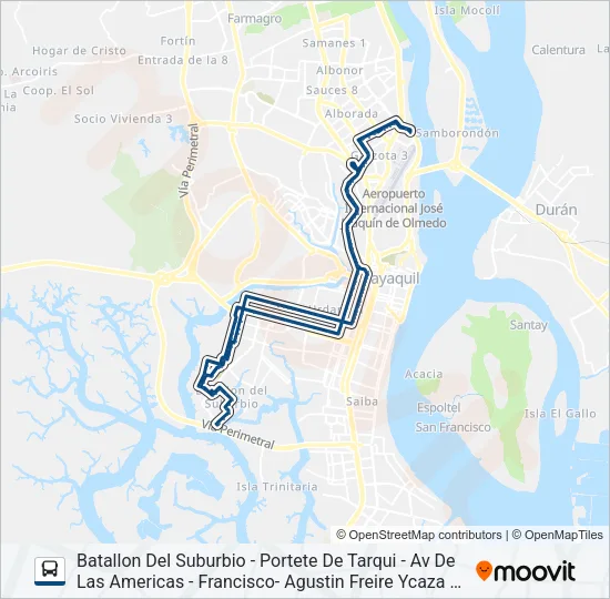 RUTA 117 Bus Line Map
