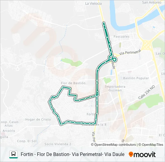 RUTA 109 Bus Line Map