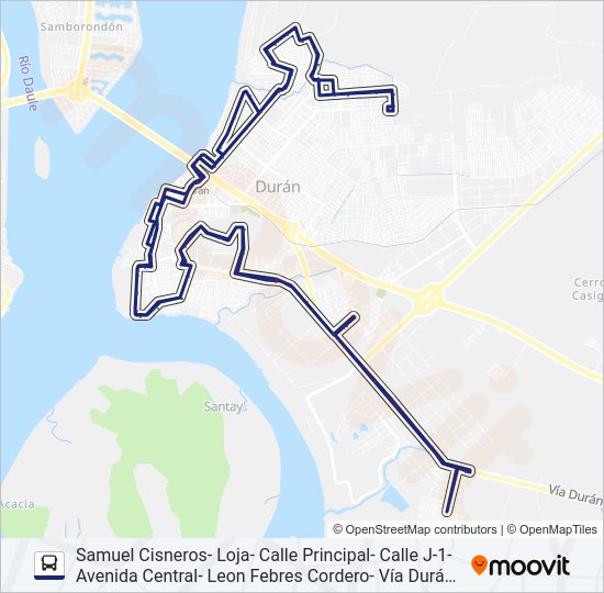 Mapa de RUTA 18-5 de autobús