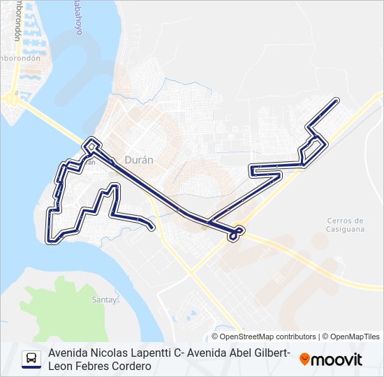 Mapa de RUTA 17-4B de autobús
