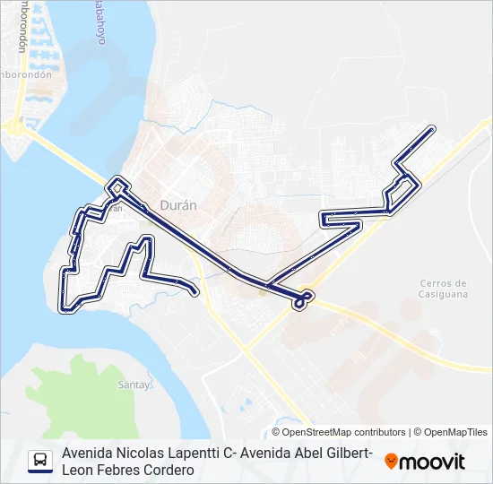 RUTA 17-4B Bus Line Map