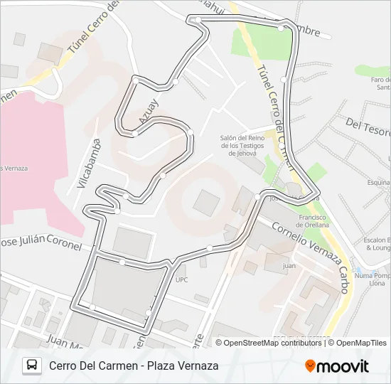 EX06 Bus Line Map