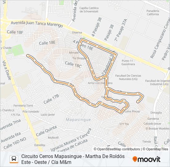 EX07 bus Line Map