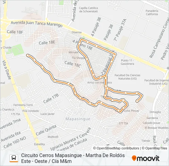 EX07 Bus Line Map