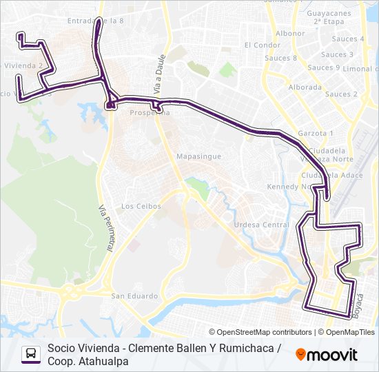 Mapa de RUTA 22 de autobús