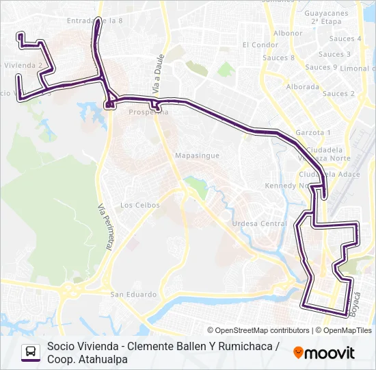 RUTA 22 Bus Line Map