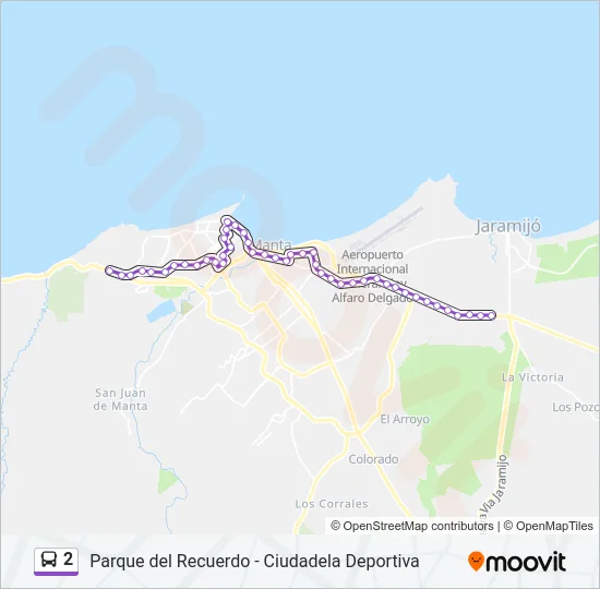 2 Bus Line Map