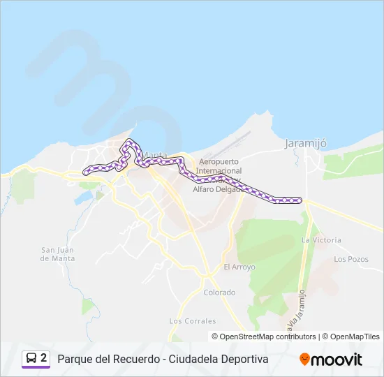 2 Bus Line Map