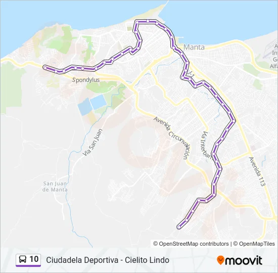 10 Bus Line Map
