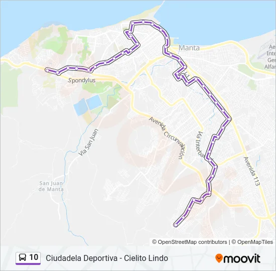10 Bus Line Map