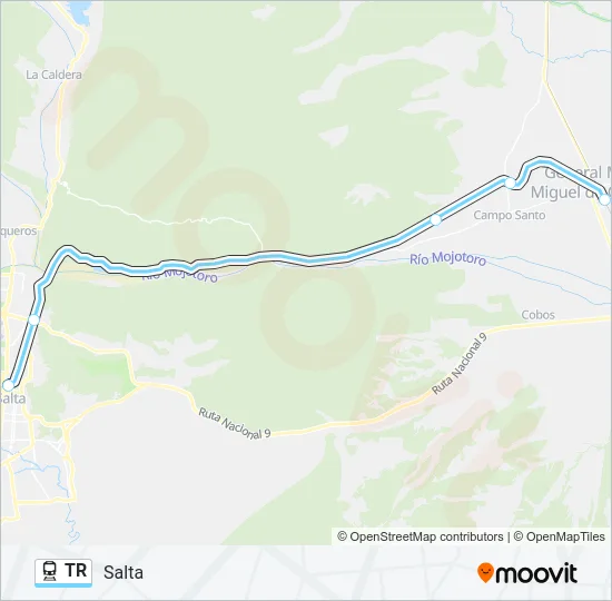 TR Train Line Map